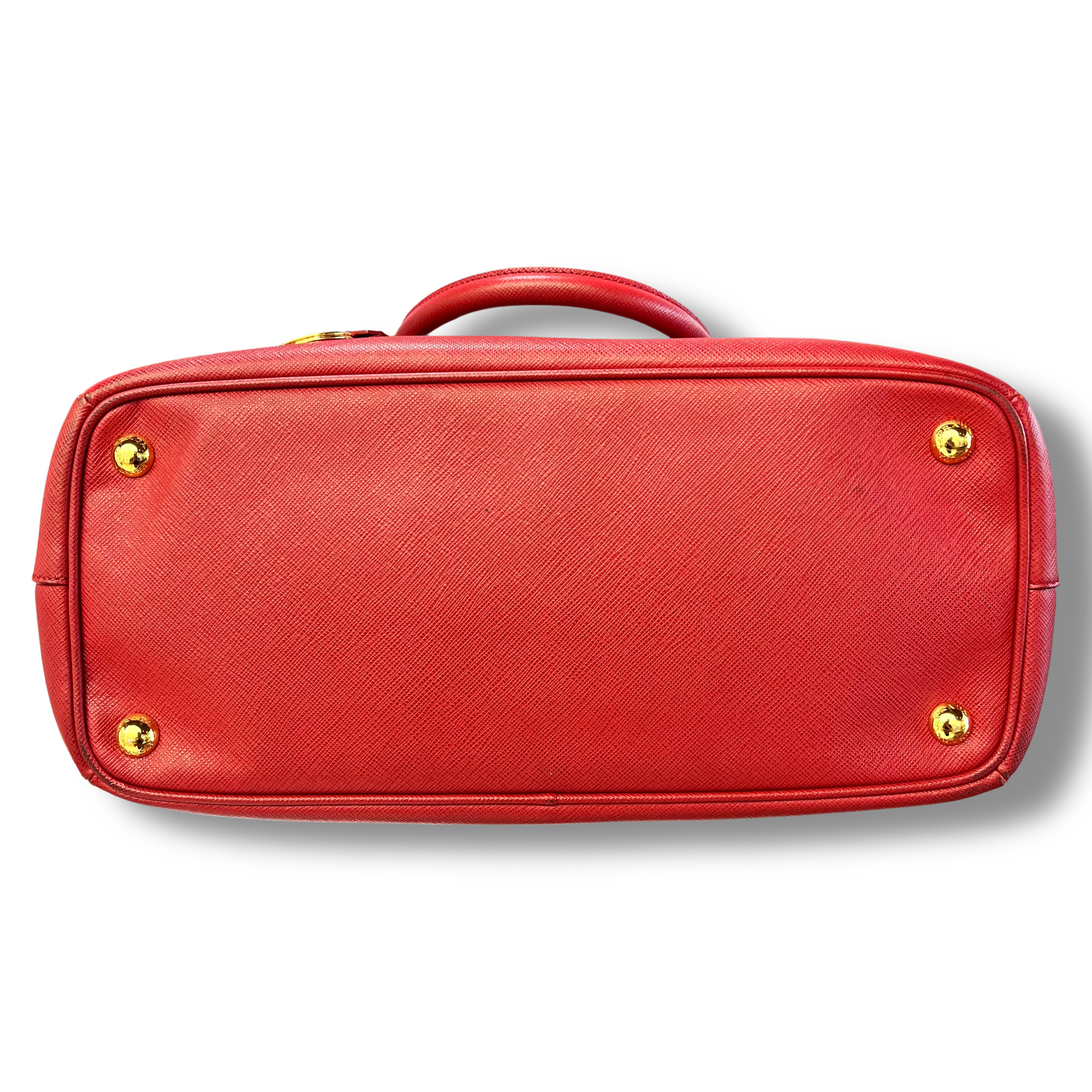 Small Prada Galleria Saffiano leather bag Red