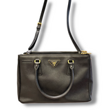 Small Prada Galleria Saffiano leather bag Black