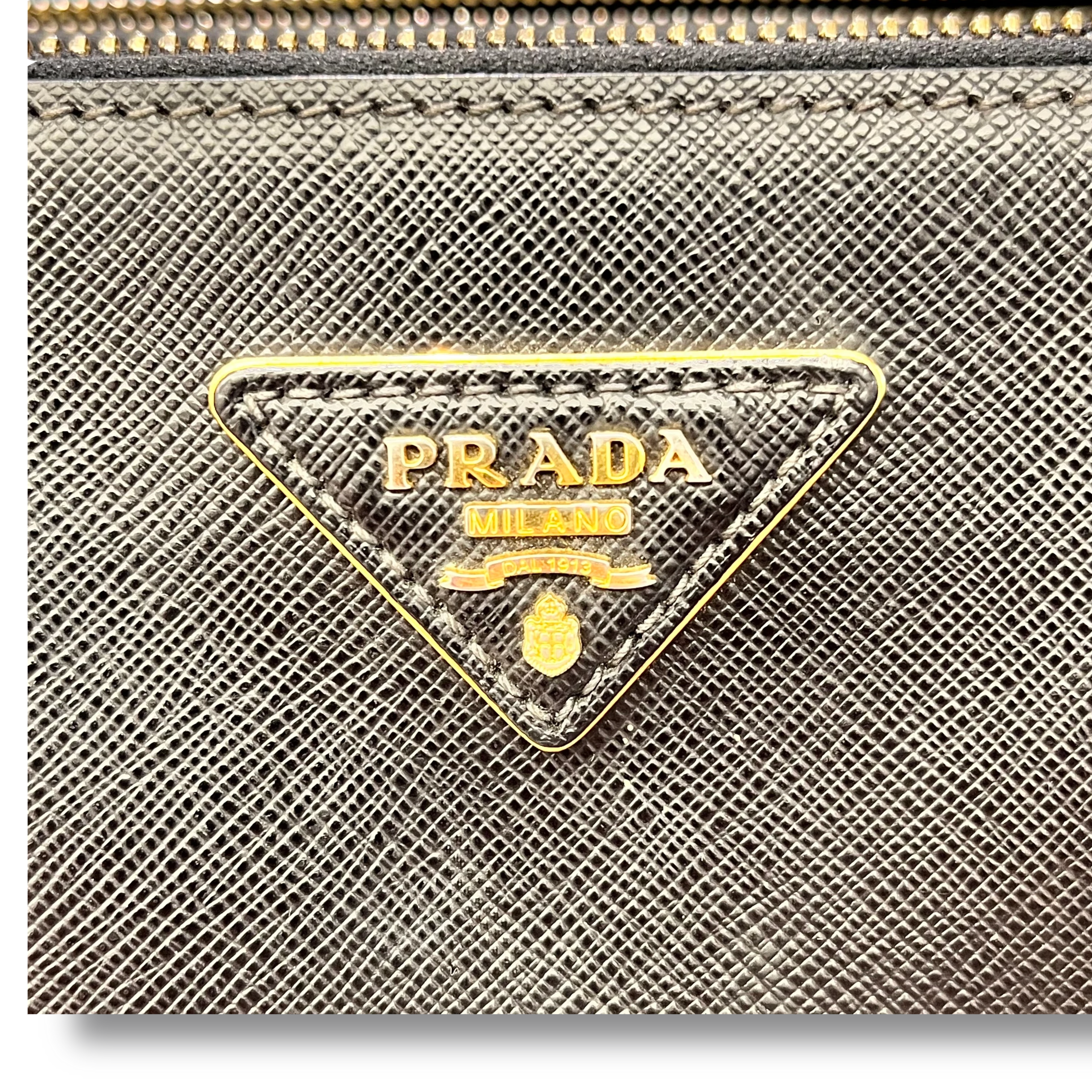 Small Prada Galleria Saffiano leather bag Black