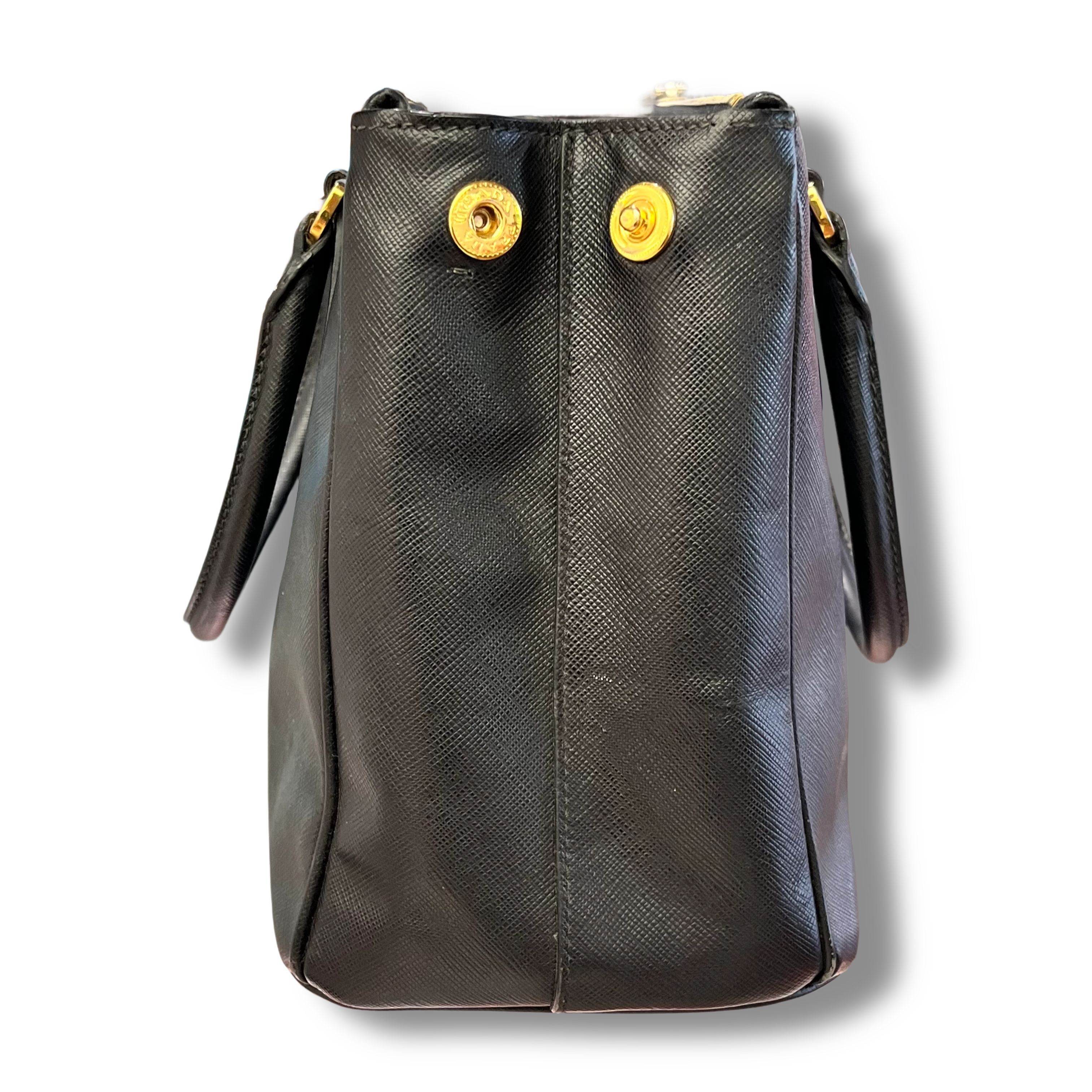 Small Prada Galleria Saffiano leather bag Black