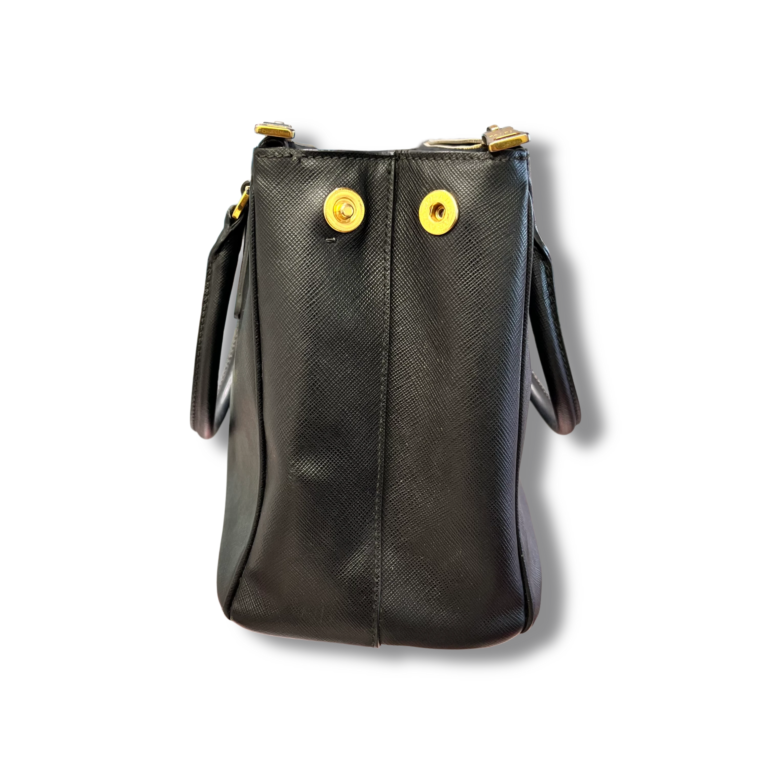 Small Prada Galleria Saffiano leather bag Black