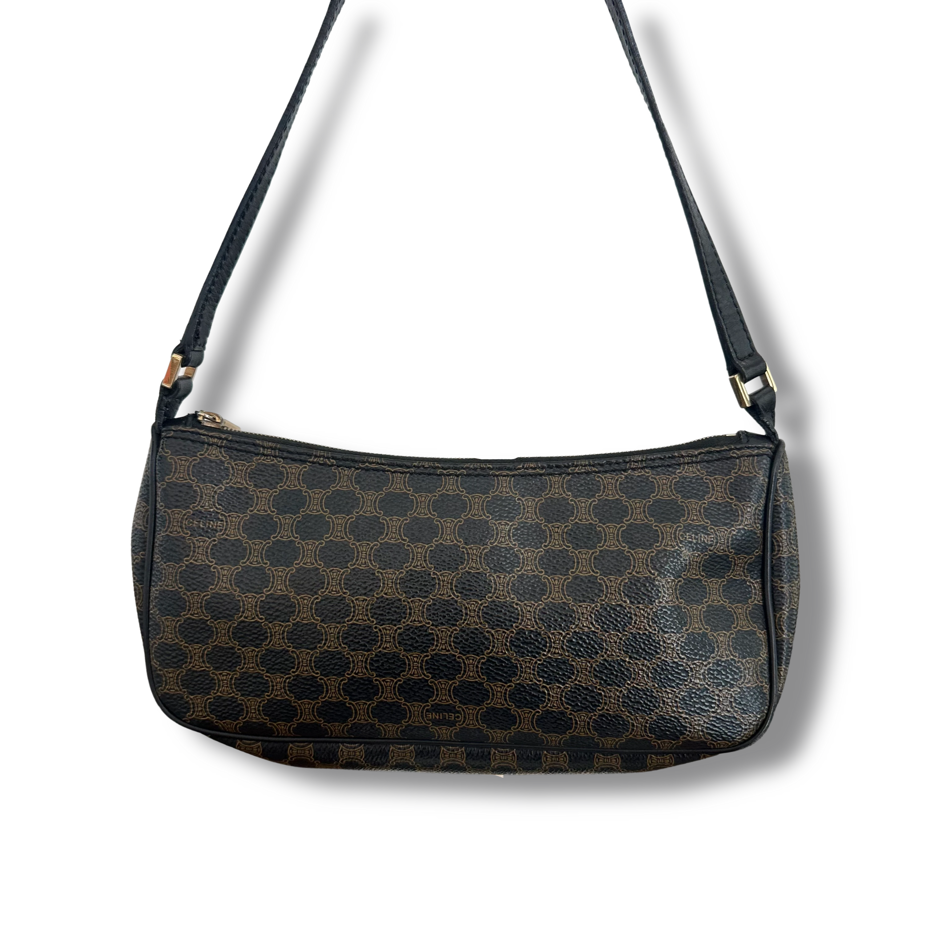 Celine VintageMacadam Shoulder Bag