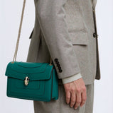 BVLGARI Green Serpenti Shoulder Bag