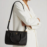 Small Prada Galleria Saffiano leather bag Black