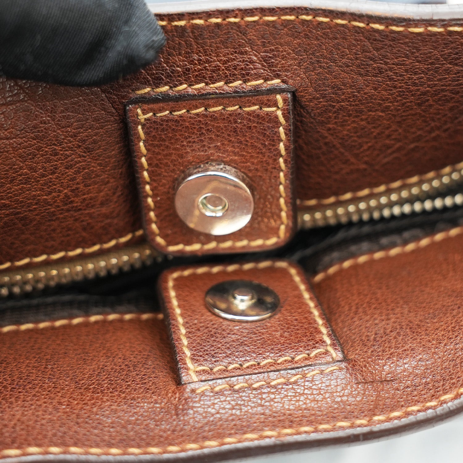 Prada shopping bag in blue denim canvas 