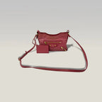 BALENCIAGA Classic Motorcycle Rosa con Borchie Oro