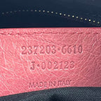 BALENCIAGA Classic Motorcycle Rosa con Borchie Oro