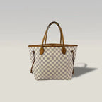 Louis Vuitton Neverfull MM Damier Azur– Borsa Shopper Iconica in Tela
