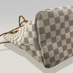 Louis Vuitton Neverfull MM Damier Azur– Borsa Shopper Iconica in Tela