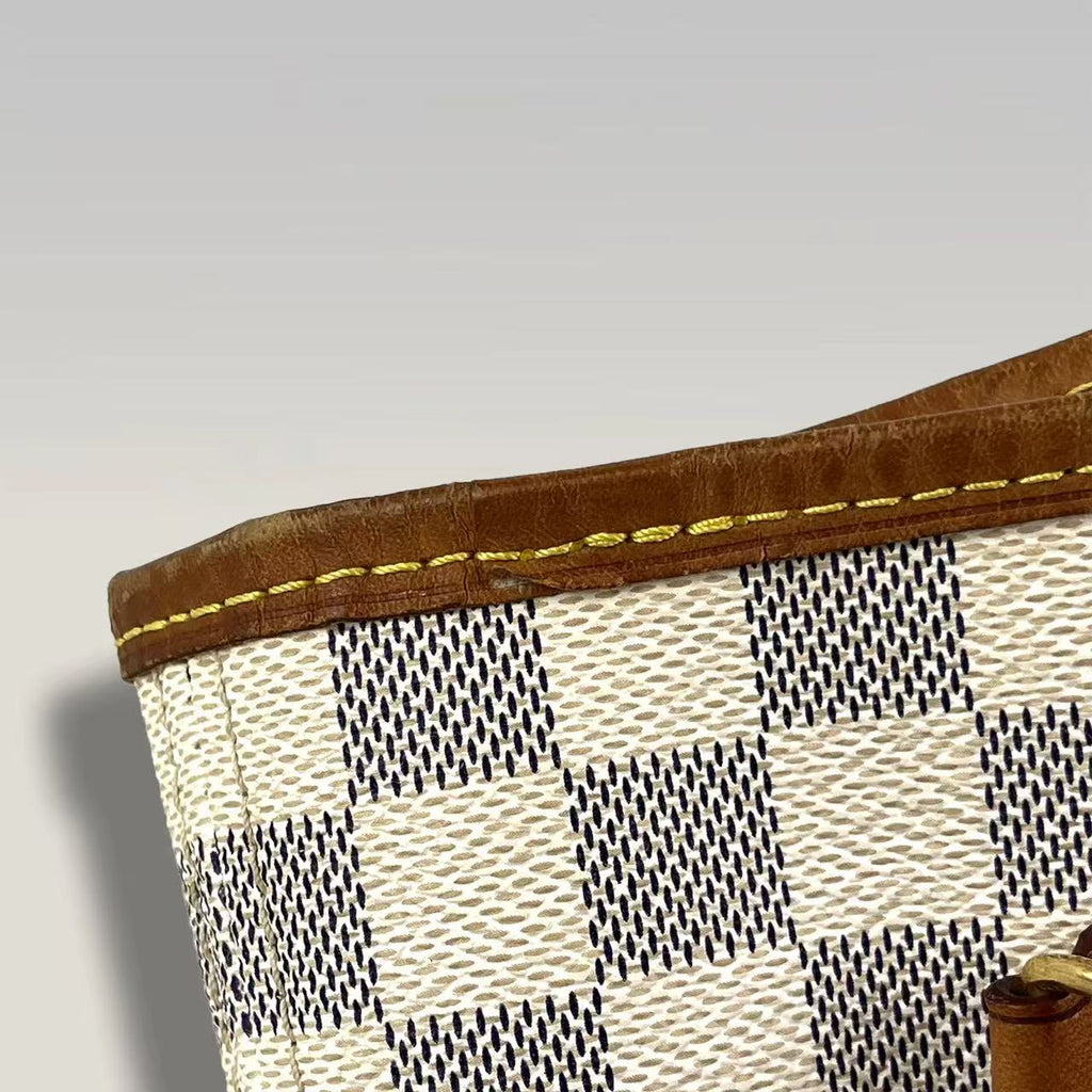 Louis Vuitton Neverfull MM Damier Azur– Borsa Shopper Iconica in Tela