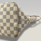Louis Vuitton Neverfull MM Damier Azur– Borsa Shopper Iconica in Tela