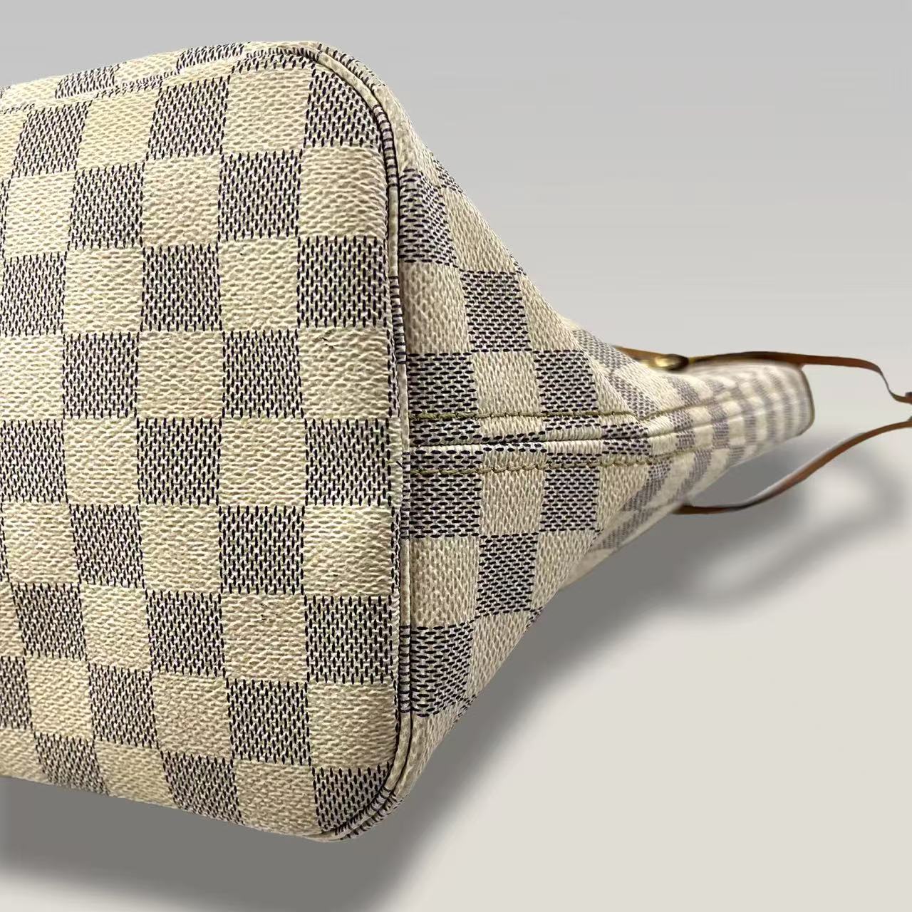 Louis Vuitton Neverfull MM Damier Azur– Borsa Shopper Iconica in Tela