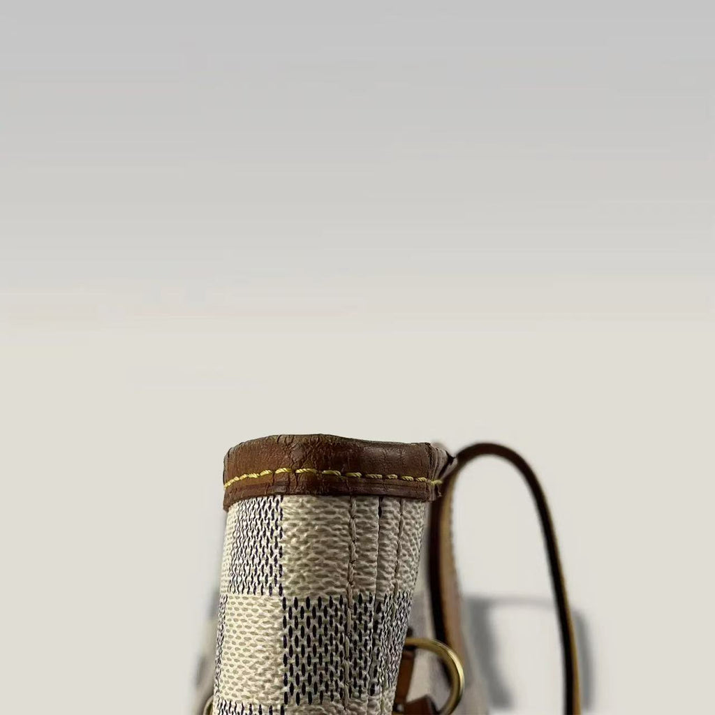 Louis Vuitton Neverfull MM Damier Azur– Borsa Shopper Iconica in Tela