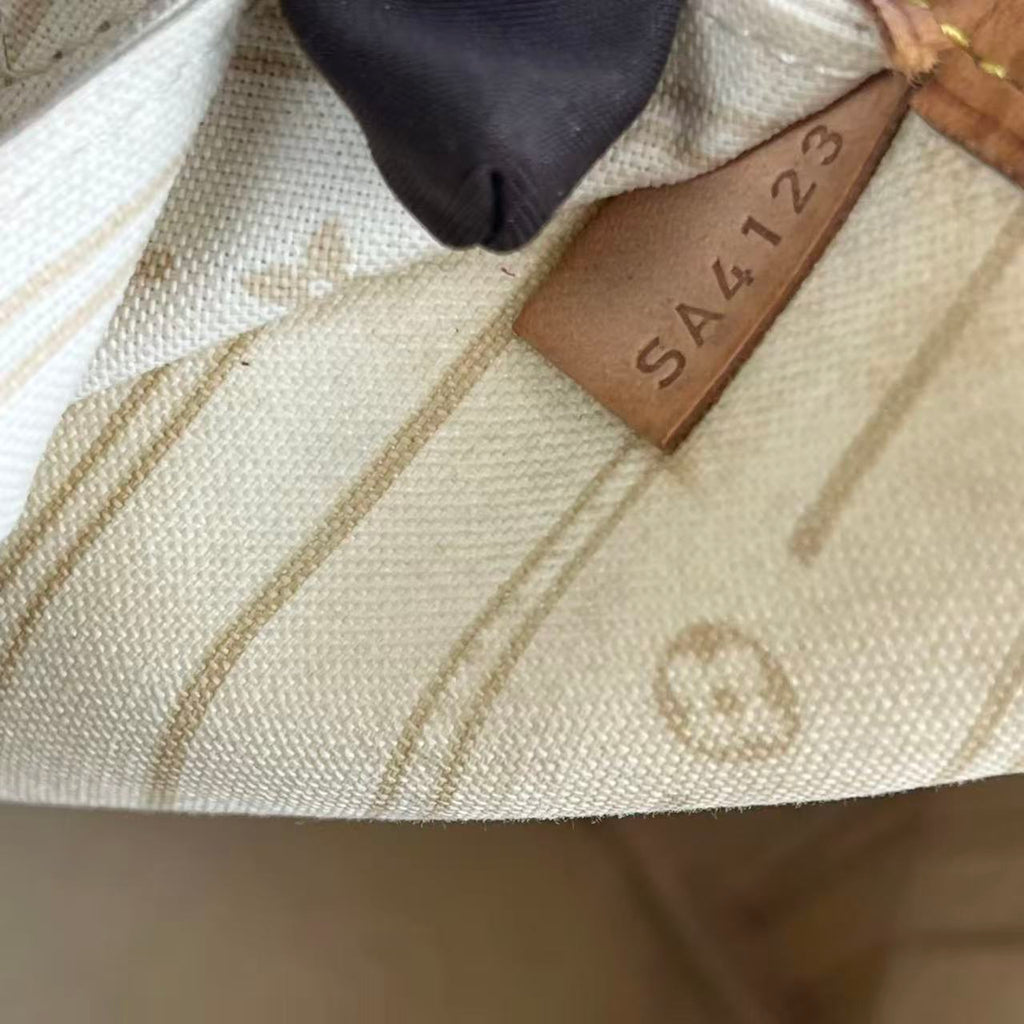 Louis Vuitton Neverfull MM Damier Azur– Borsa Shopper Iconica in Tela