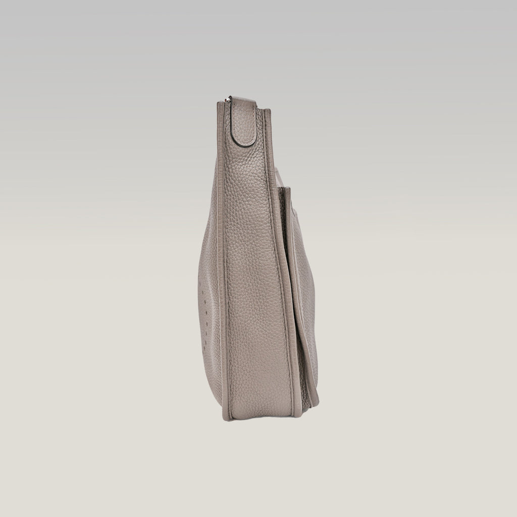 Hermès Evelyne 29 nera in pelle Clemence con ferramenta argentata