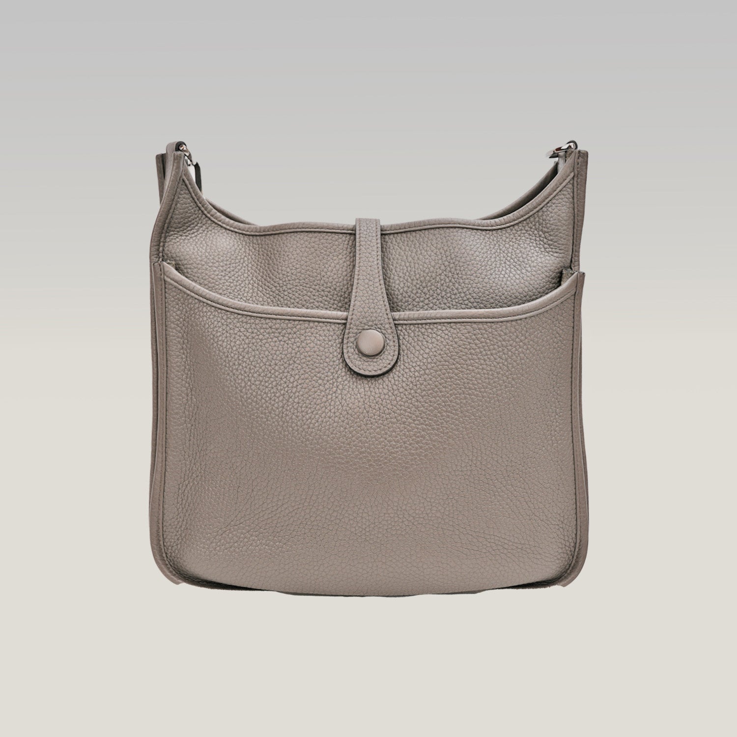 Hermès Evelyne 29 nera in pelle Clemence con ferramenta argentata