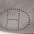 Hermès Evelyne 29 nera in pelle Clemence con ferramenta argentata