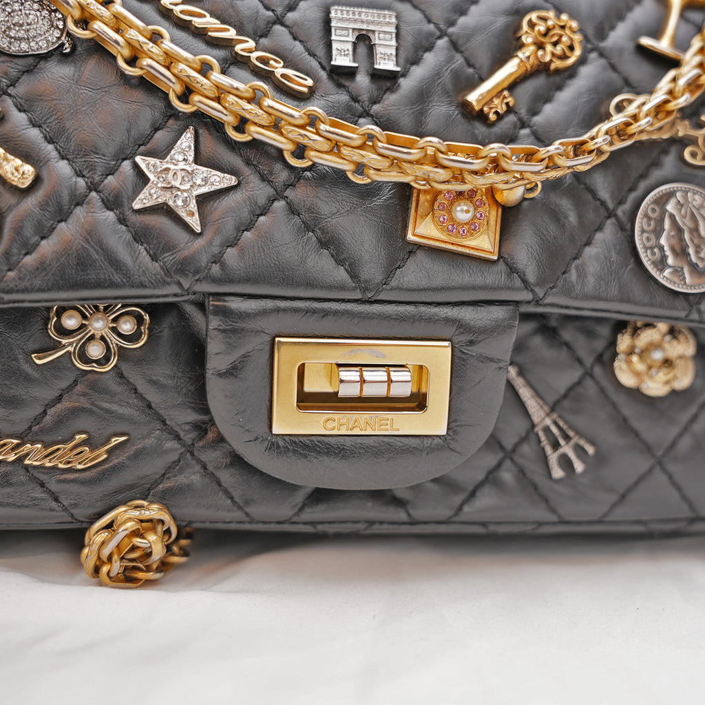 Chanel – borsa a spalla 2.55 trapuntata nera