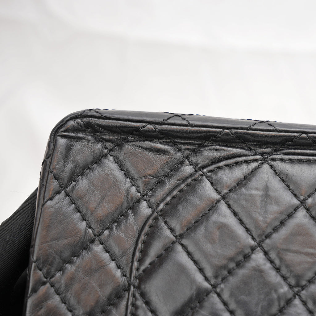 Chanel – borsa a spalla 2.55 trapuntata nera