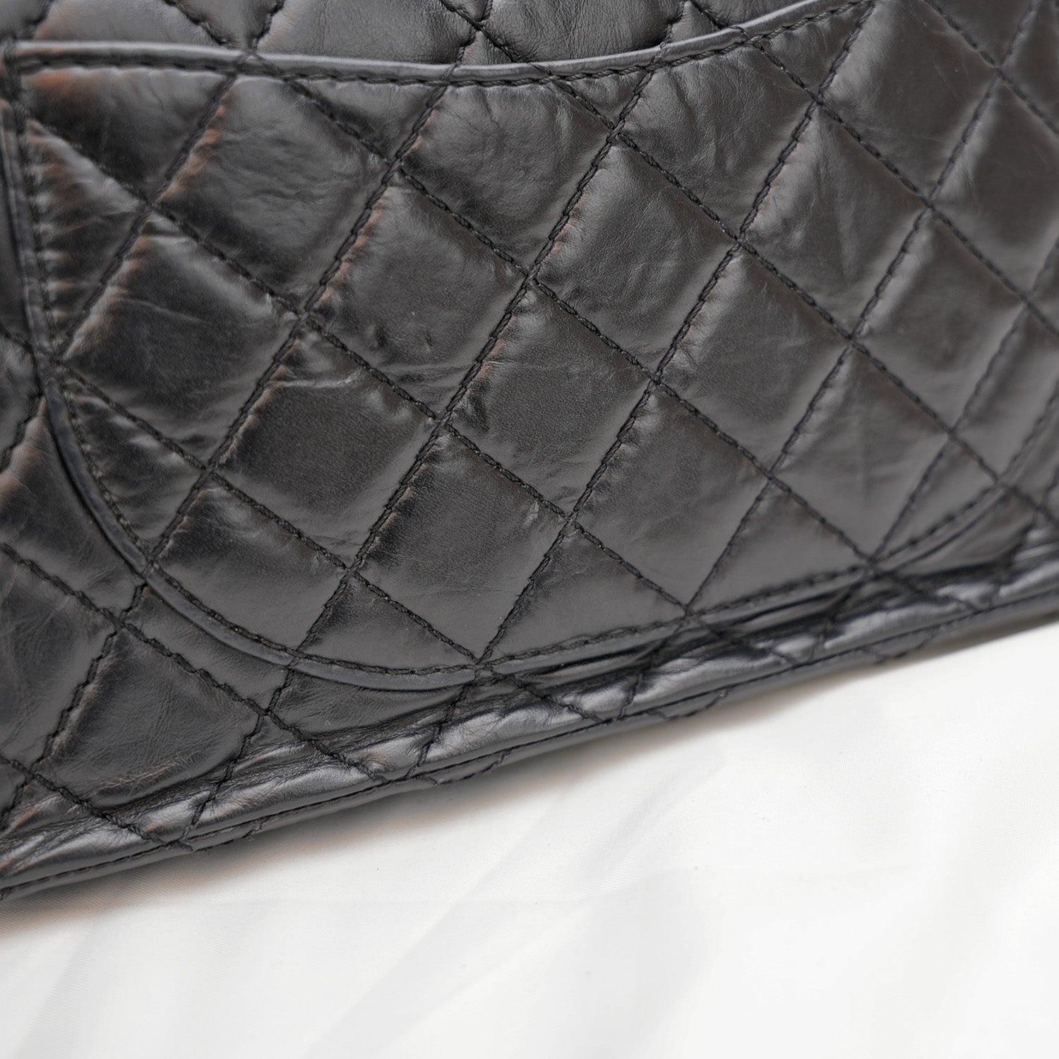 Chanel – borsa a spalla 2.55 trapuntata nera