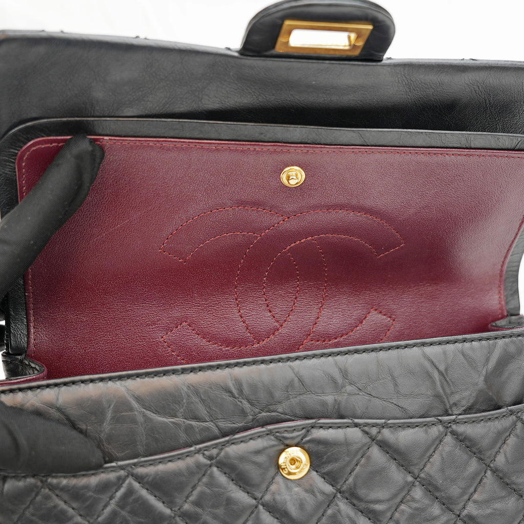 Chanel – borsa a spalla 2.55 trapuntata nera