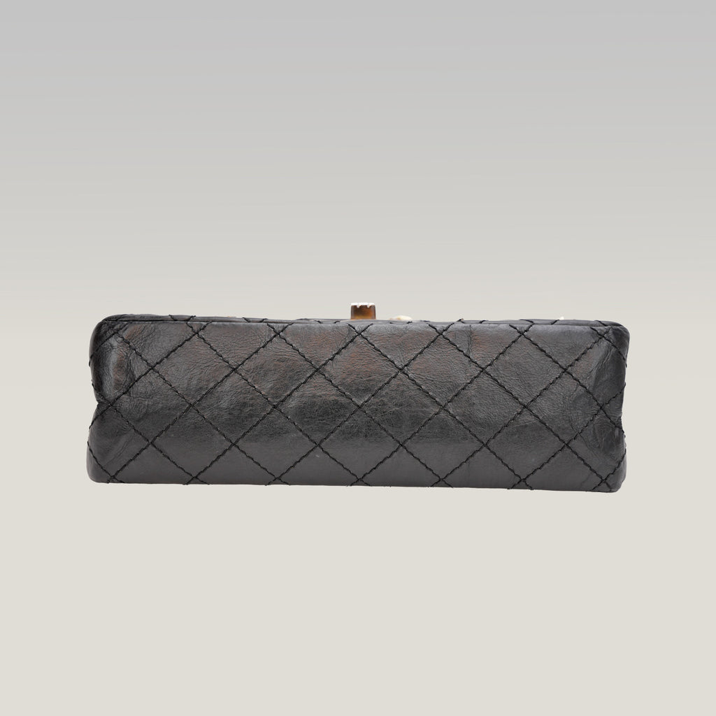 Chanel – borsa a spalla 2.55 trapuntata nera