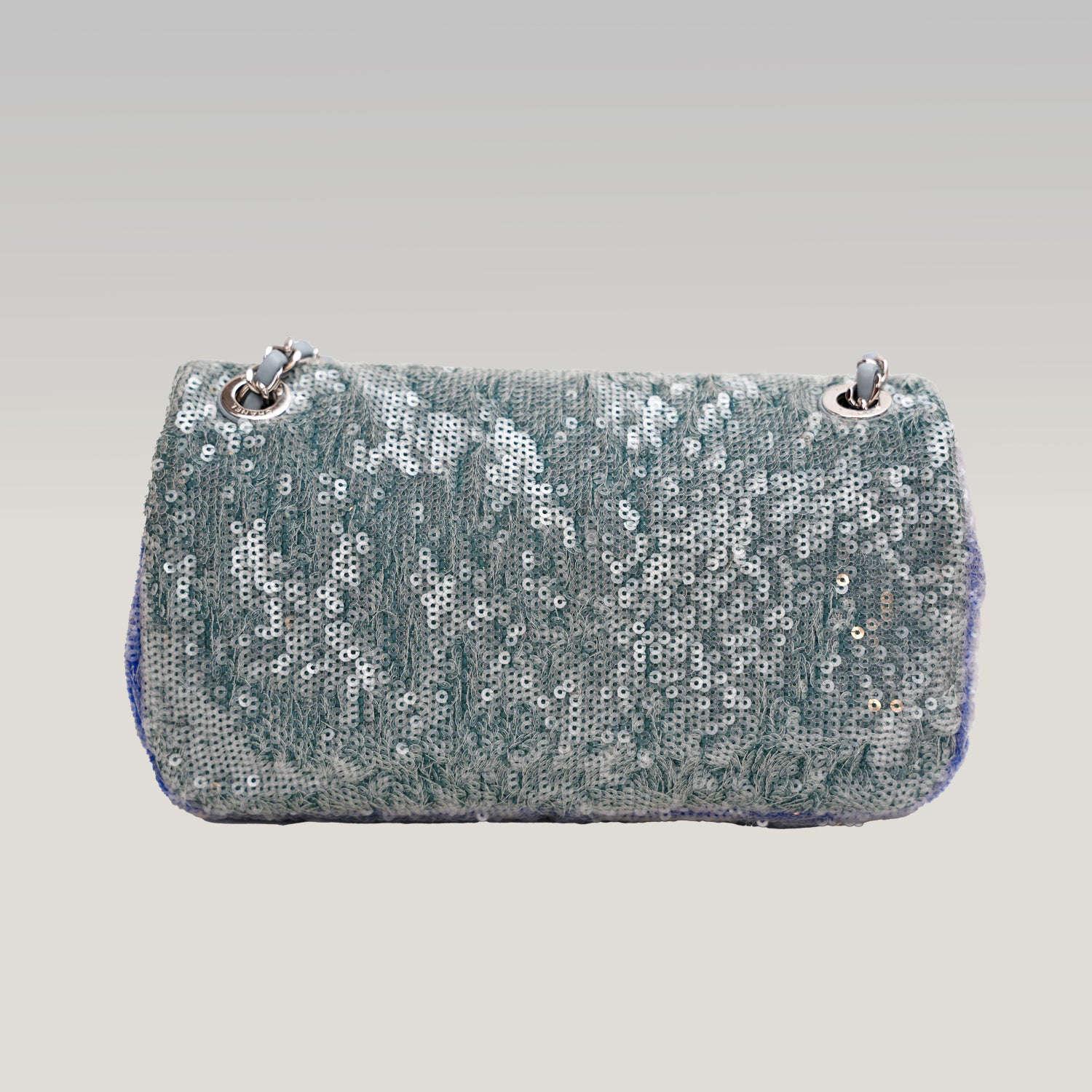 Chanel Classic Flap 25 Limitata con Paillettes Azzurre – 2018