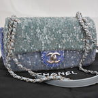 Chanel Classic Flap 25 Limited Edition with Blue Sequins – 2018 