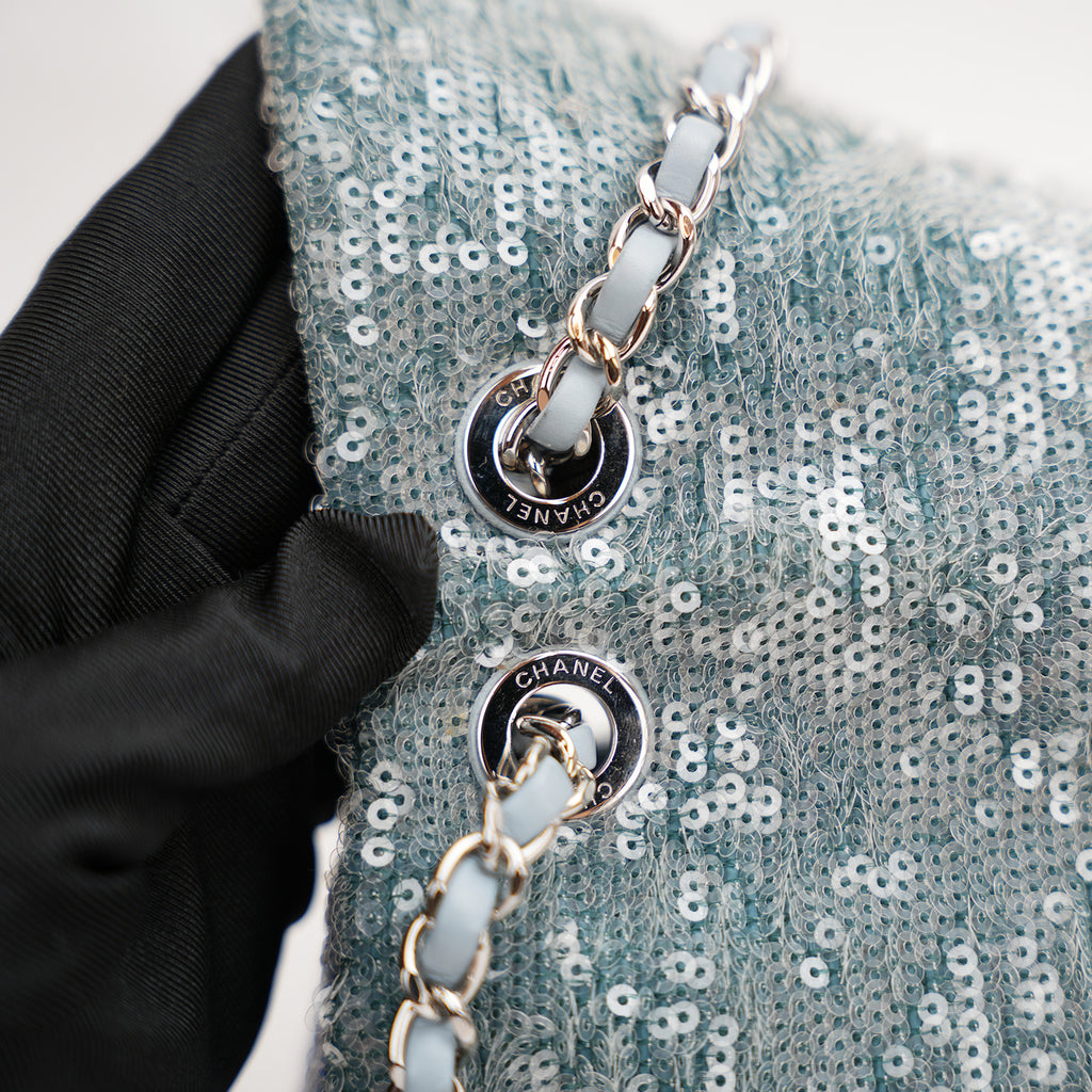 Chanel Classic Flap 25 Limited Edition with Blue Sequins – 2018 