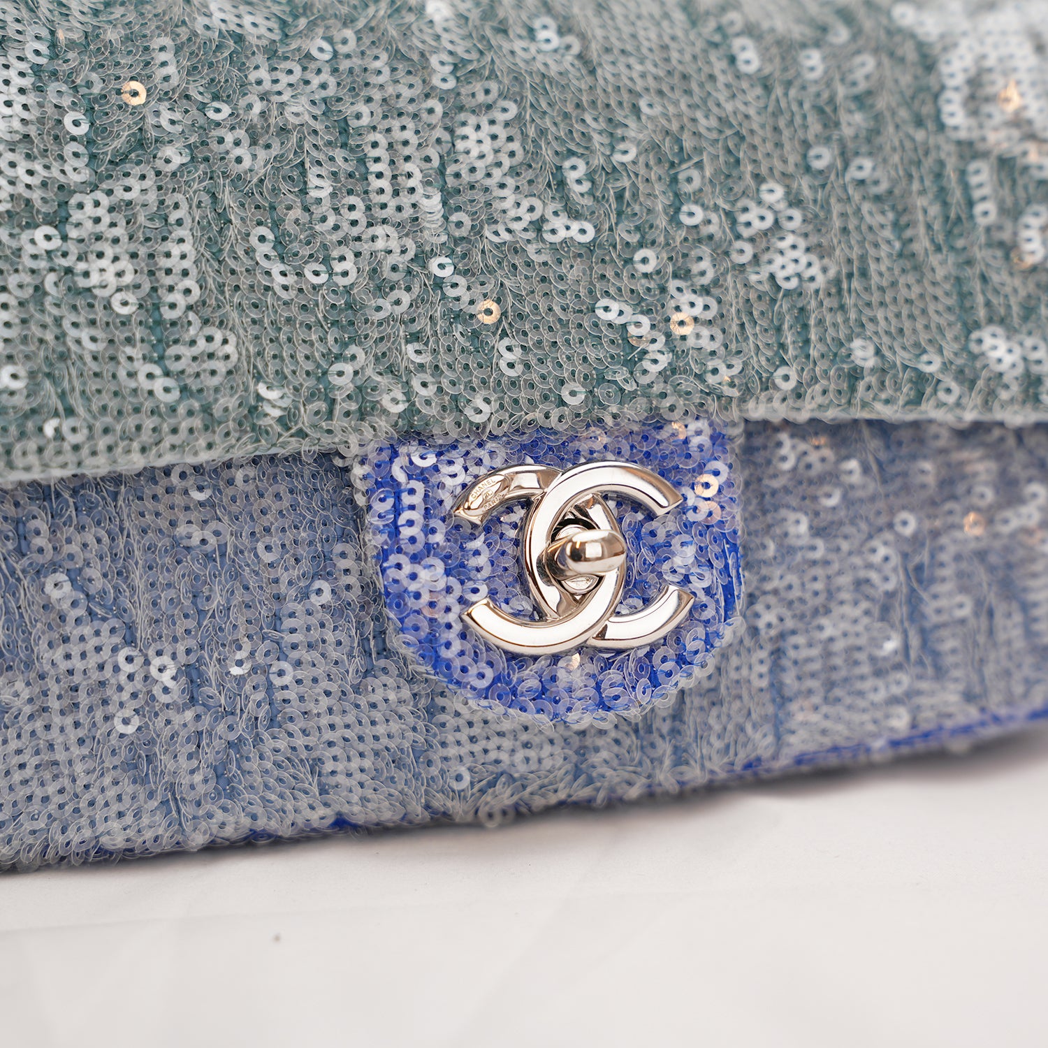 Chanel Classic Flap 25 Limited Edition with Blue Sequins – 2018 