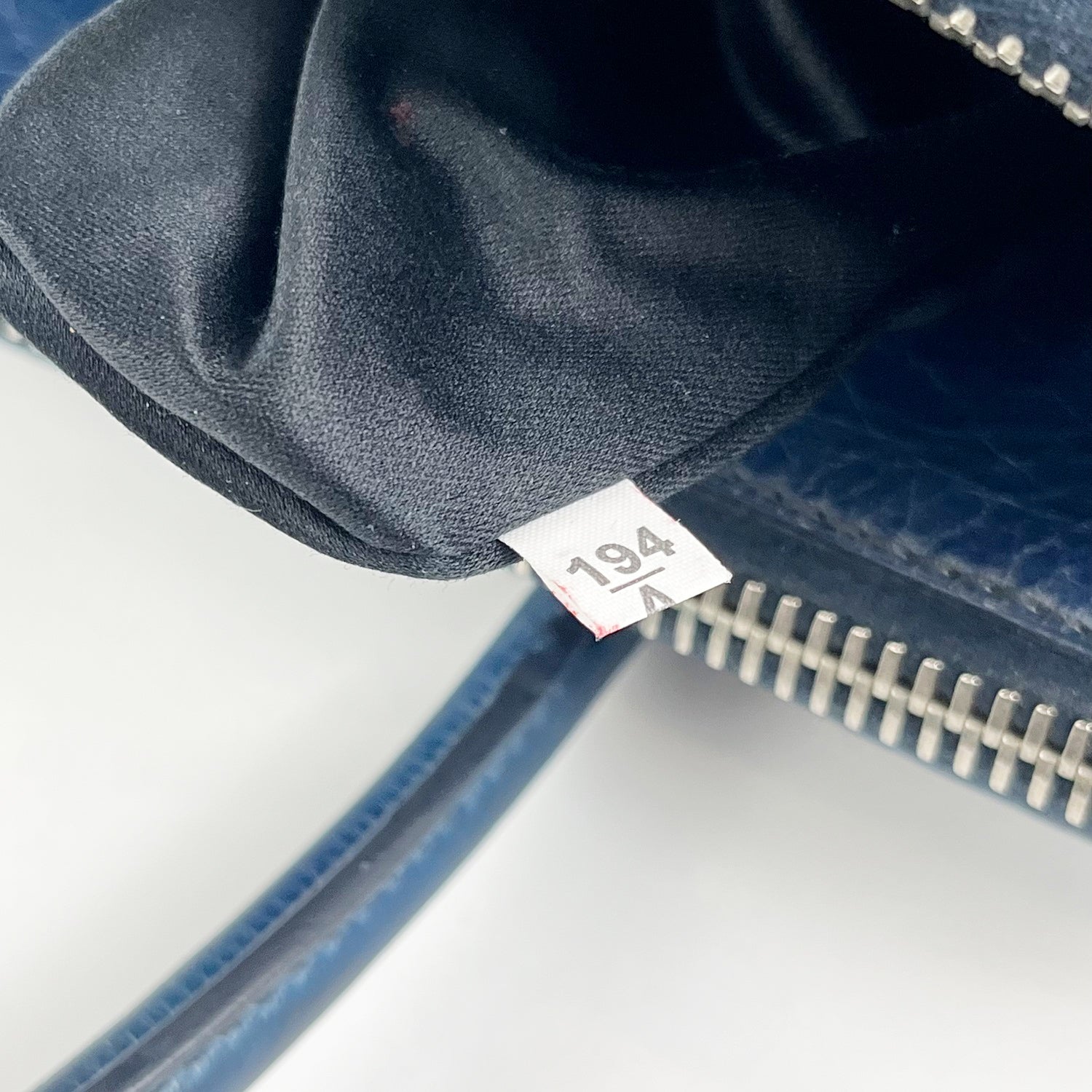Miu Miu Borsa a Mano in Pelle Matelassé Blu