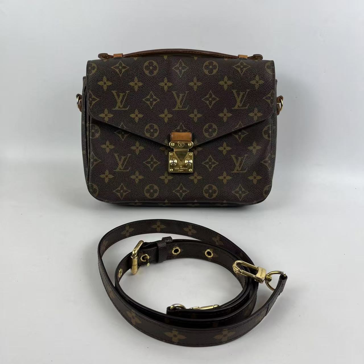 Louis Vuitton borsa a tracolla Monogram marrone