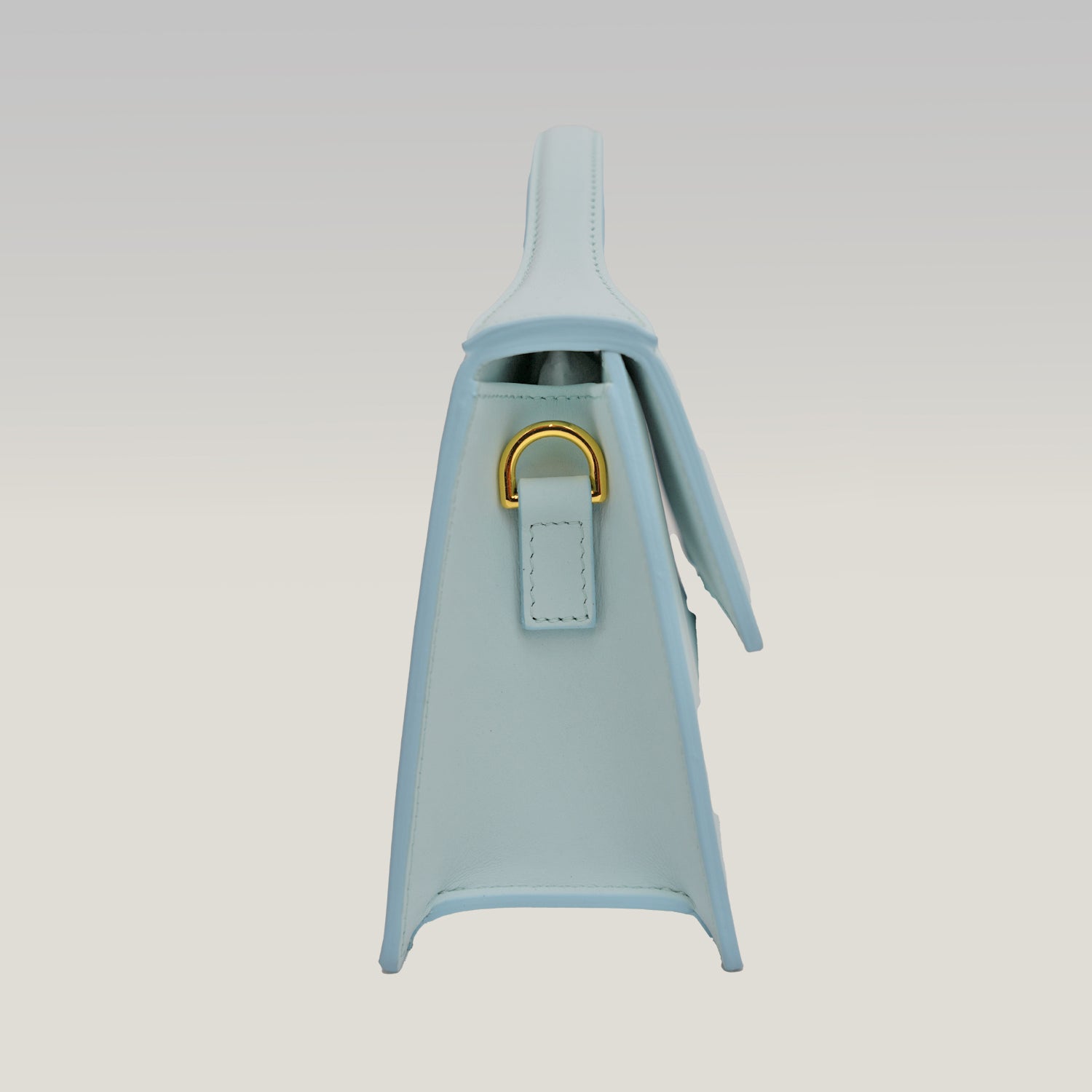 Jacquemus Le Grand Bambino Azzurro Chiaro in Suede – Borsa Iconica