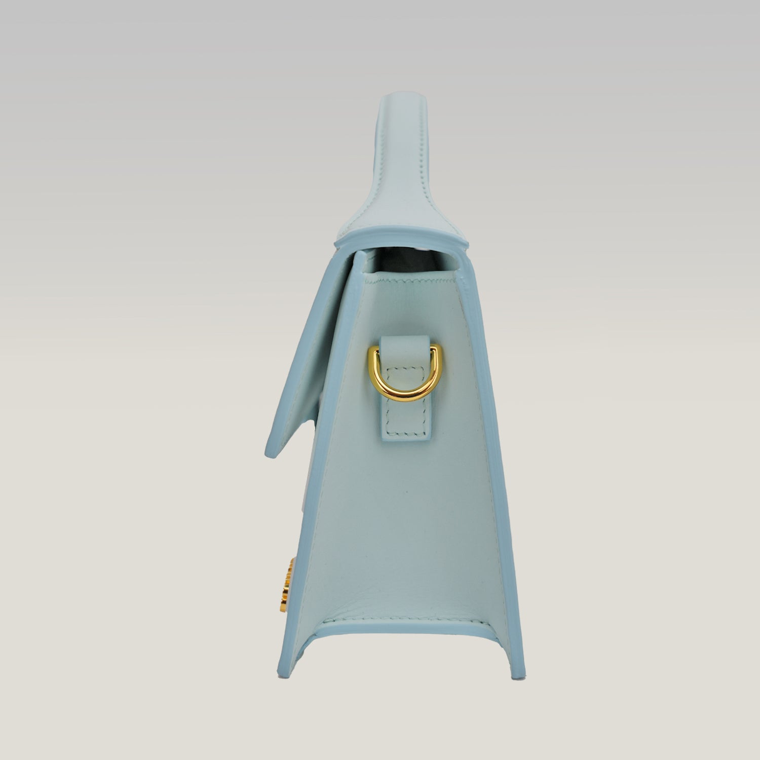 Jacquemus Le Grand Bambino Azzurro Chiaro in Suede – Borsa Iconica