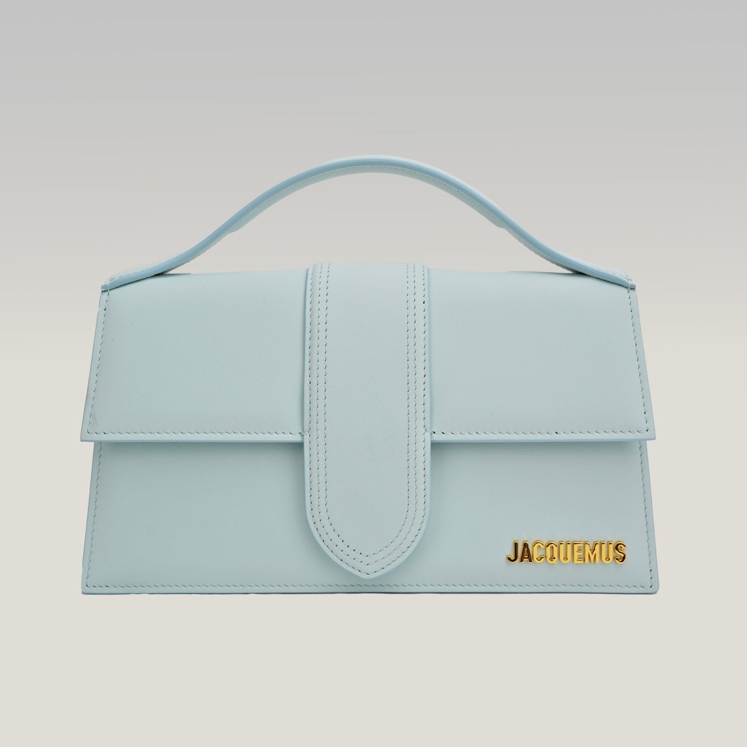 Jacquemus Le Grand Bambino Azzurro Chiaro in Suede – Borsa Iconica