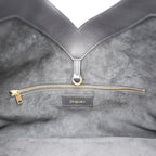 Saint Laurent Y Tote Bag in Pelle Nera Borsa a Spalla Grande Minimal Chic