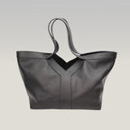 Saint Laurent Y Tote Bag in Pelle Nera Borsa a Spalla Grande Minimal Chic