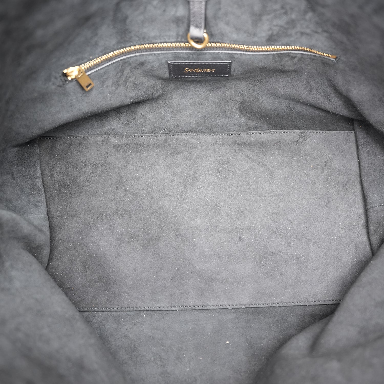 Saint Laurent Y Tote Bag in Pelle Nera Borsa a Spalla Grande Minimal Chic