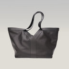 Saint Laurent Y Tote Bag in Pelle Nera Borsa a Spalla Grande Minimal Chic