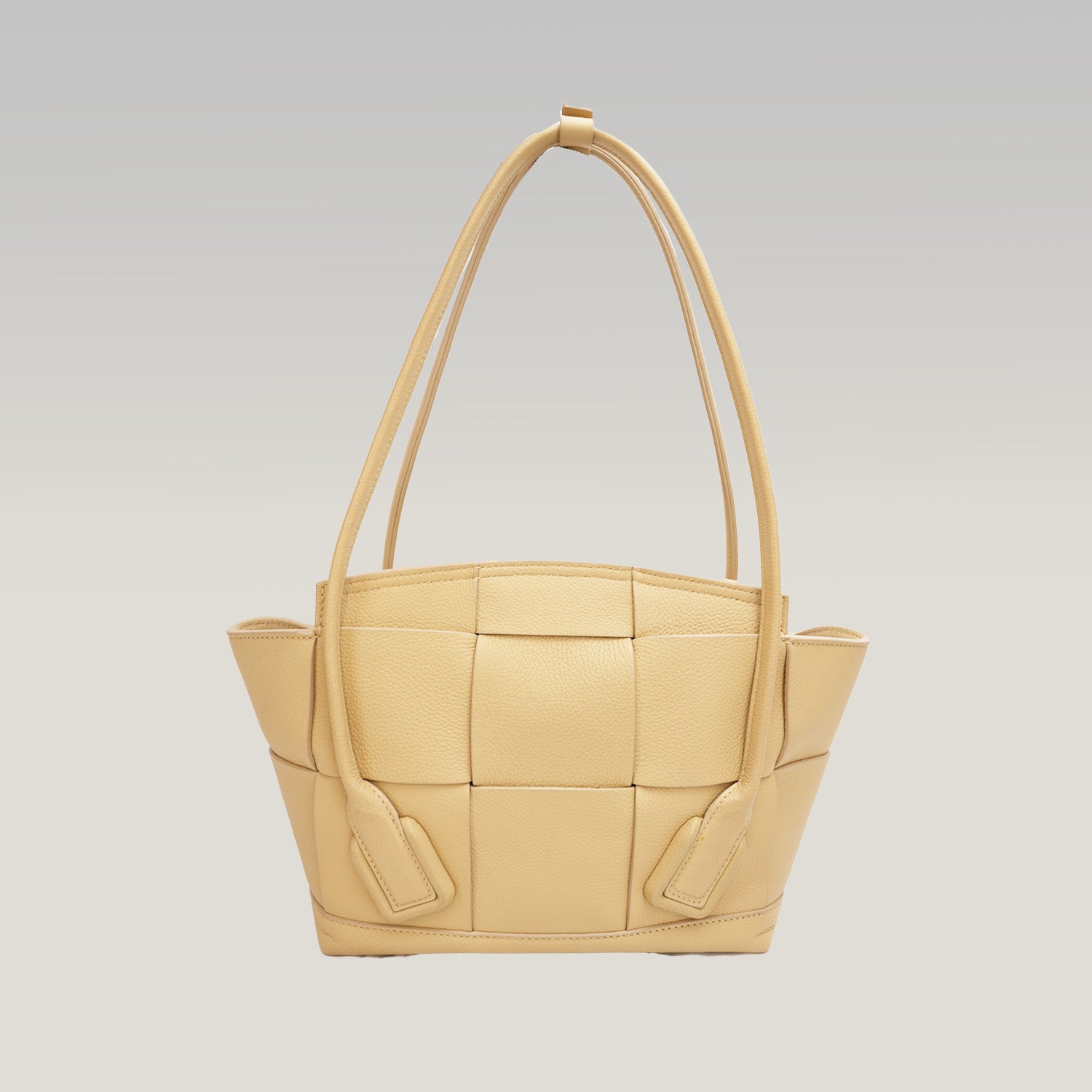 Bottega Veneta Arco Small – borsa a mano intrecciata color avorio
