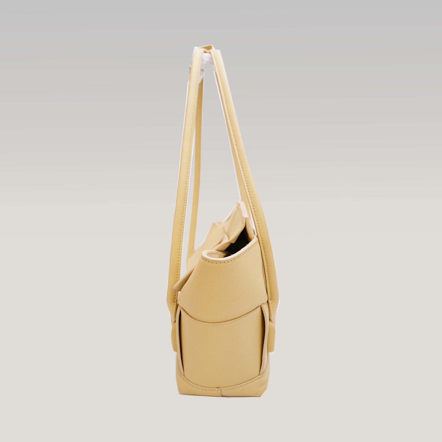 Bottega Veneta Arco Small – borsa a mano intrecciata color avorio