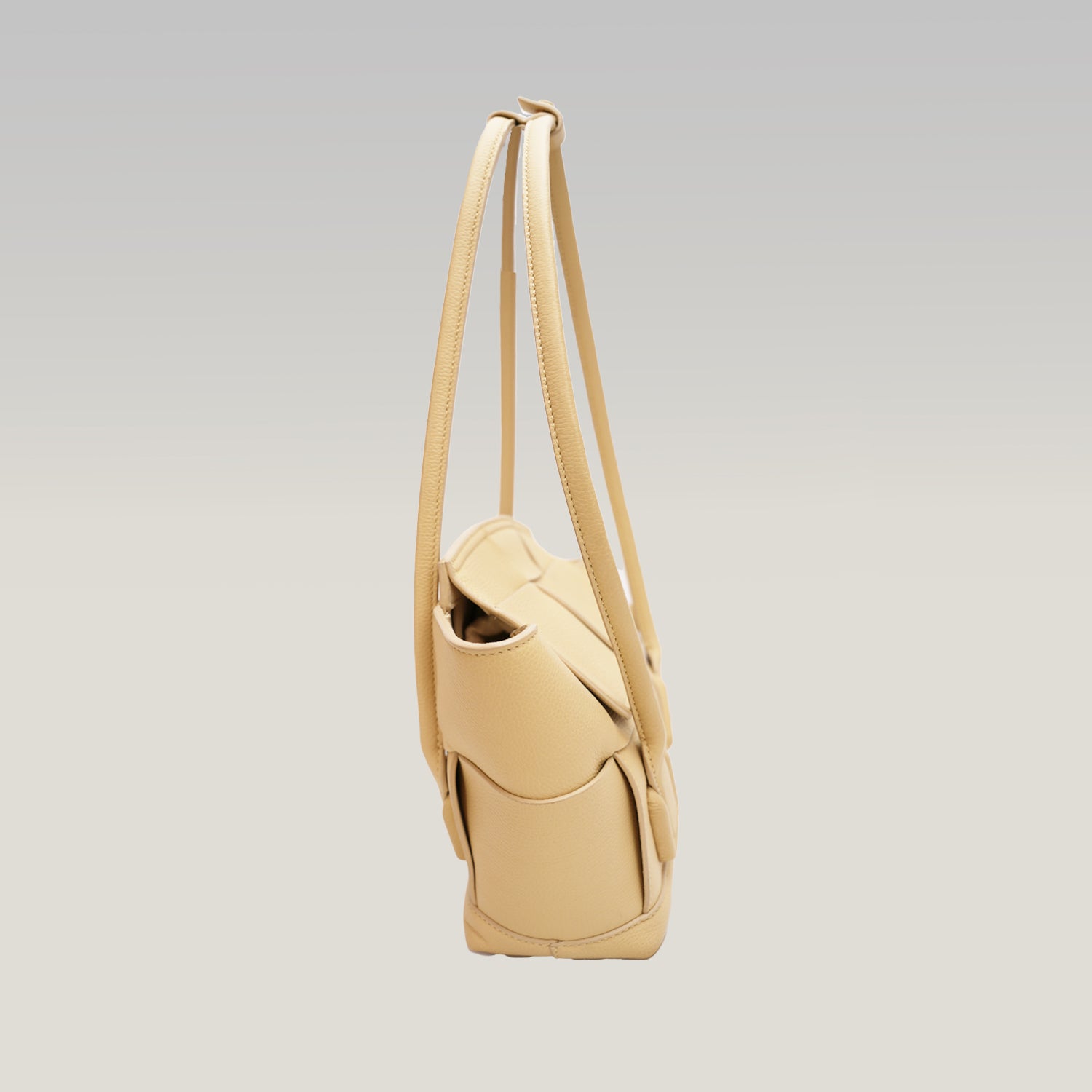 Bottega Veneta Arco Small – borsa a mano intrecciata color avorio