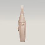 Gucci Jackie  borsa a spalla in pelle beige con chiusura piston