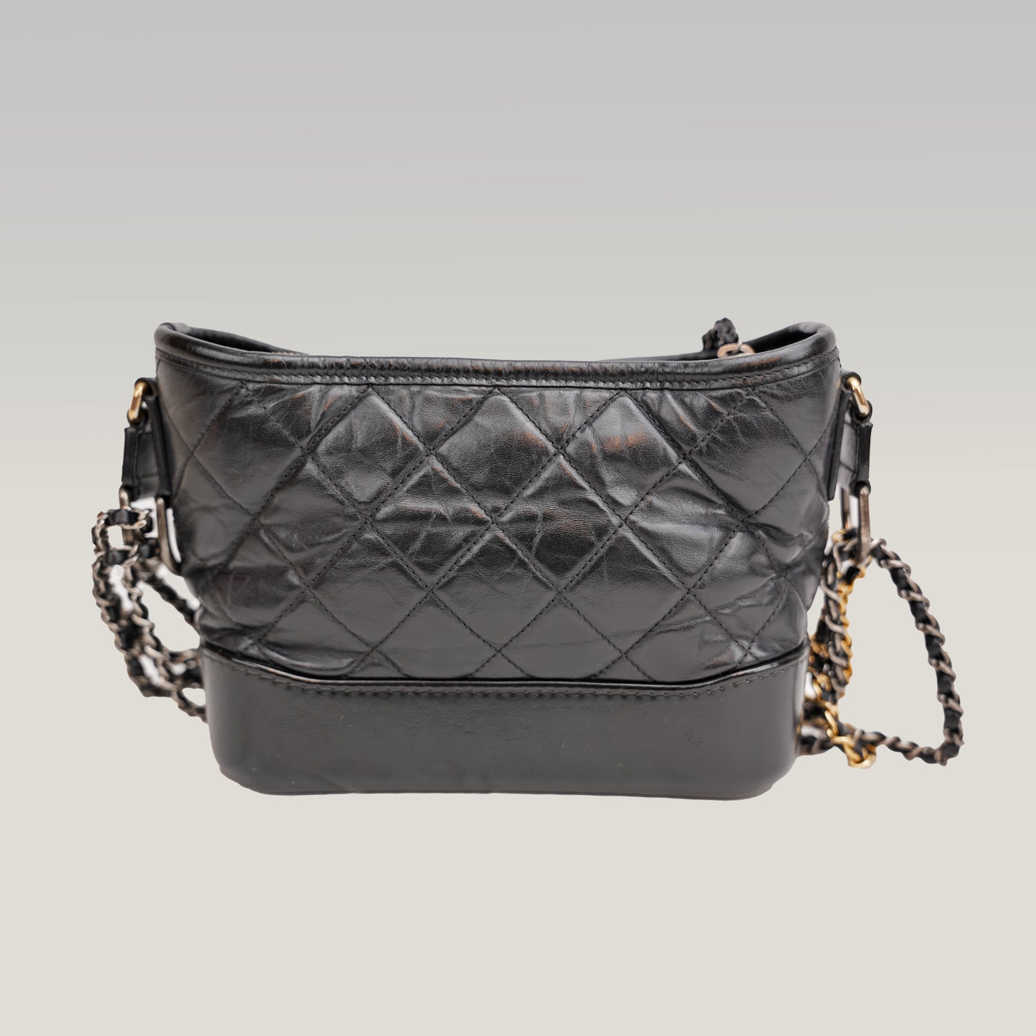 Chanel Black Hobo Shoulder Bag 