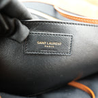 Saint Laurent Borsa a Spalla Jamie Grande in Pelle Scamosciata Trapuntata Tan