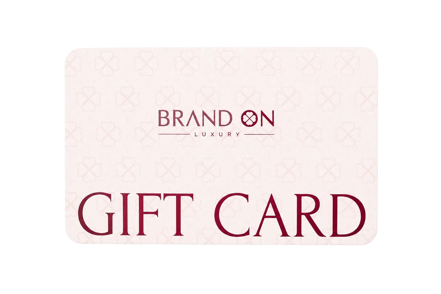 BRAND ON GIFT CARD
