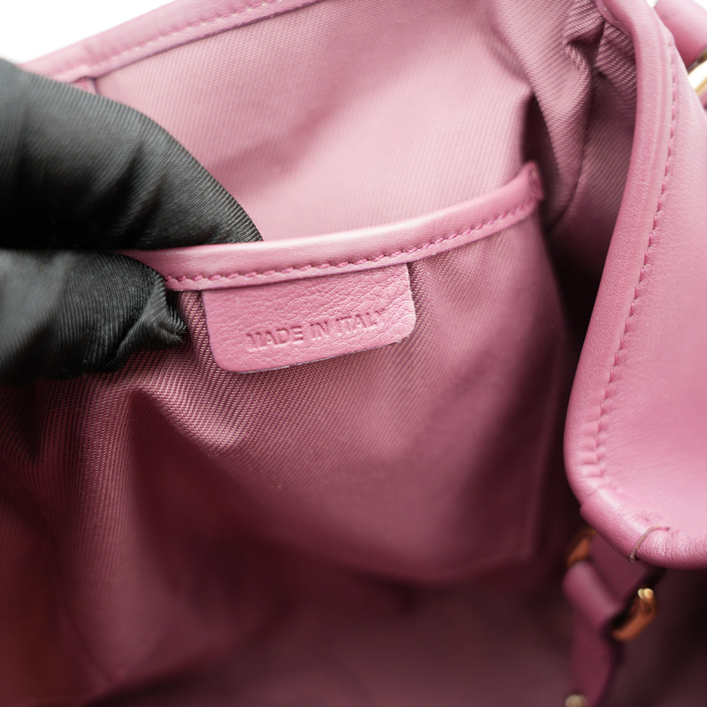 Burberry Borsa Tote Canterbury in Tela Haymarket Check con Finiture in Pelle