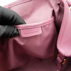 Burberry Borsa Tote Canterbury in Tela Haymarket Check con Finiture in Pelle