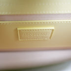 Jacquemus Le Grand Bambino Giallo Chiaro Lucido con Logo Oro
