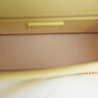 Jacquemus Le Grand Bambino Giallo Chiaro Lucido con Logo Oro